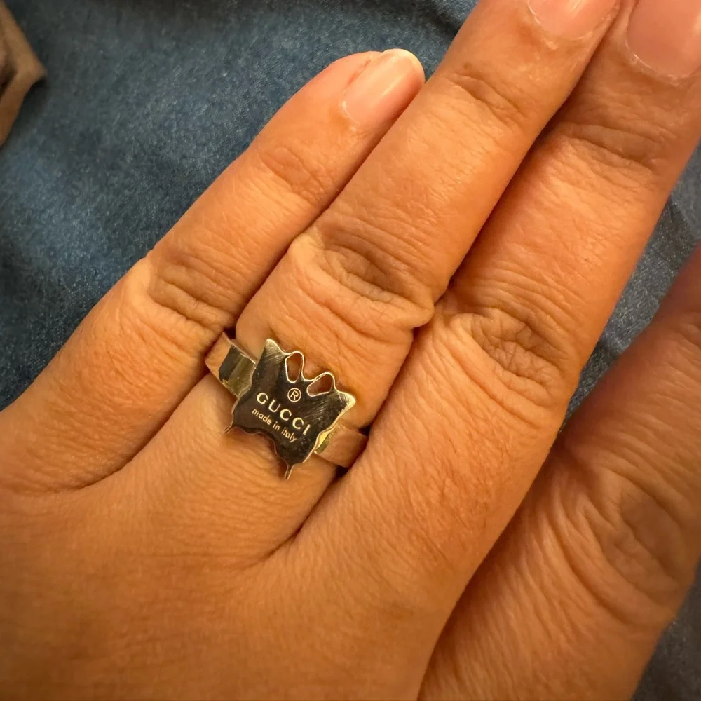 Original authentic Gucci butterfly ring sterling silver 925 ring - Picture 1 of 2